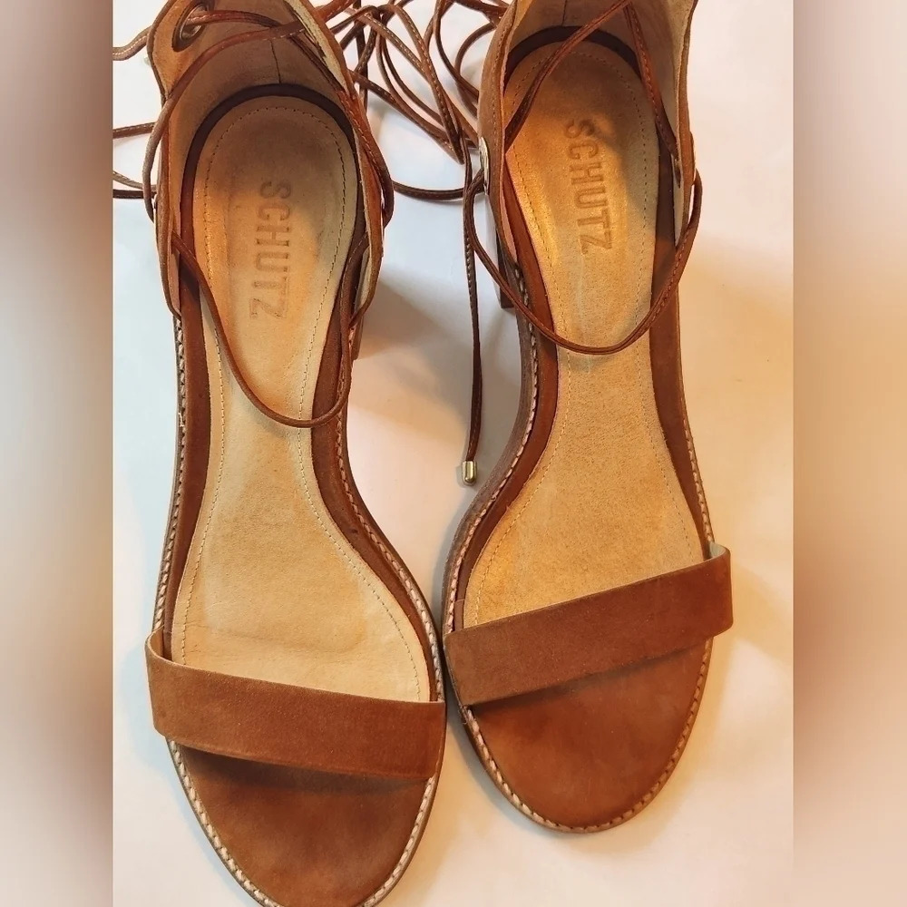 || SCHUTZ || block heeled sandals - Picture 6 of 11